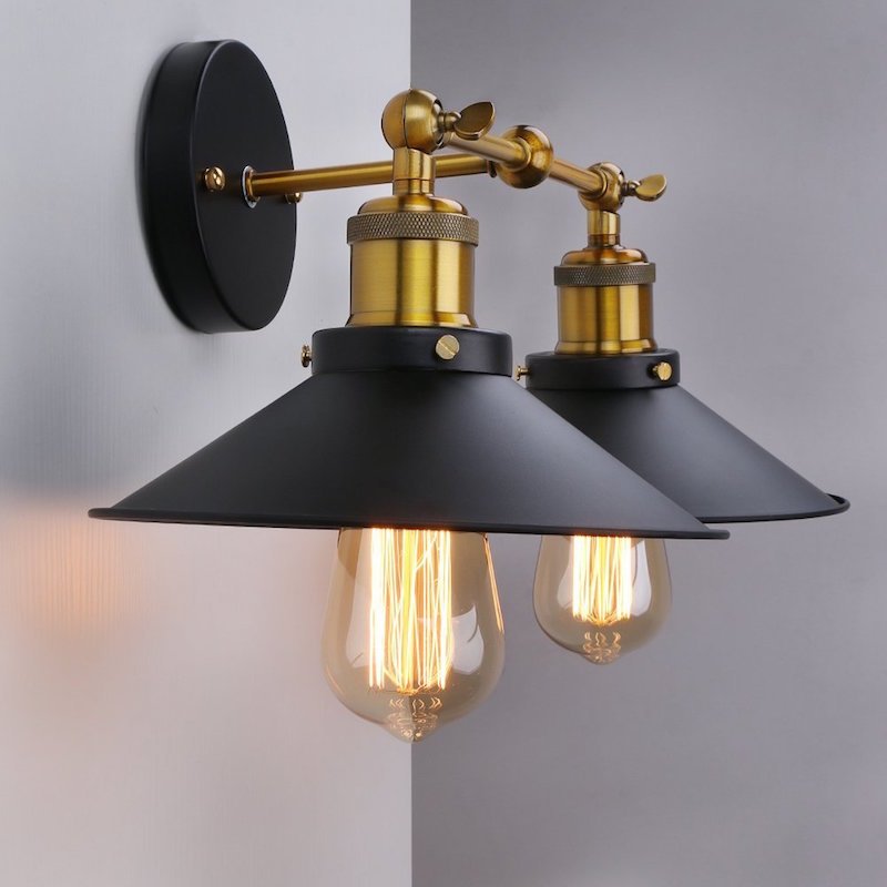 American Retro Industrial Style Decoration Iron Craft Wall Lamp